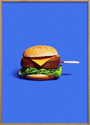 Poster & Frame Super Mercat Magnum Burger Flerfarvet Str 50x70cm - Pla...