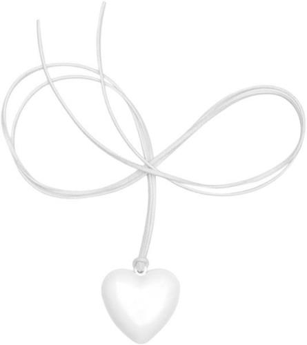 The Good Statement Small Heart Necklace / White OZ - Halskæder Med Ved...