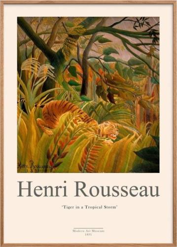 Poster & Frame Henri Rousseau 3 Flerfarvet Str 50x70 - Plakater hos Ma...