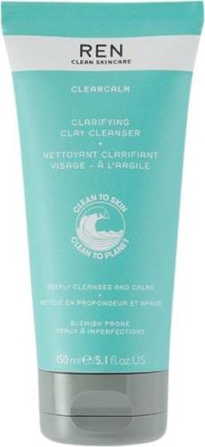 REN CLEAN SKINCARE Clearcalm Clarifying Clay Cleanser 150 ml - Rensege...