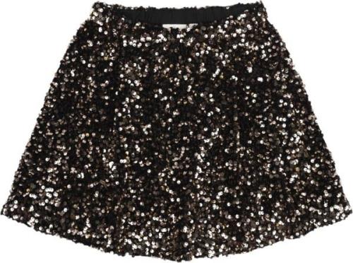 The New Tnmarlin Sequin Skirt Str 98-104 cm/3-4 år - Black Beauty Nede...