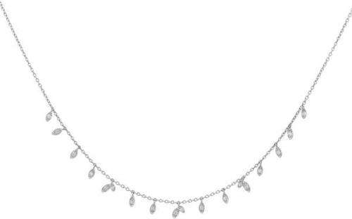 ByBiehl Jungle Vine Sparkle Necklace Silver - Halskæder Med Vedhæng ho...