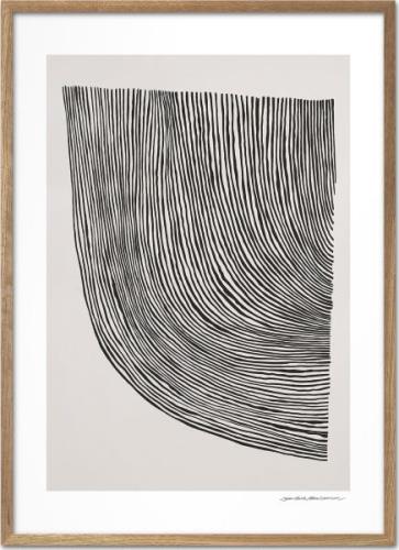 The Poster Club Leise Dich Abrahamsen Curves Flerfarvet Str 30x40 - Pl...