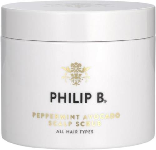 Philip B Peppermint Avocado Scalp Scrub 236ml - Hårkur hos Magasin