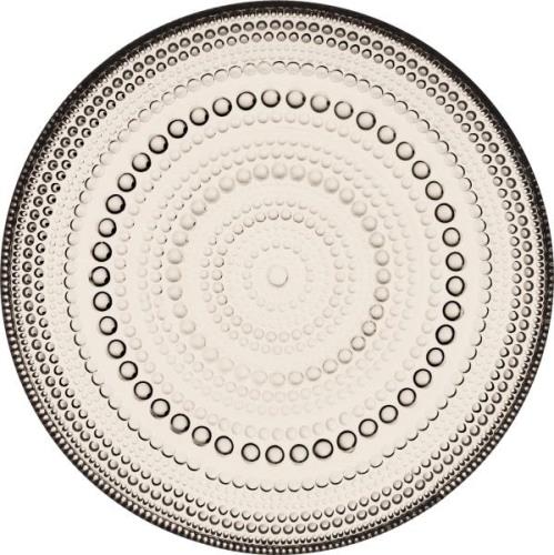 Iittala Kastehelmi 17 cm Tallerken Linen Linen Str 17 cm - Kage & Dess...