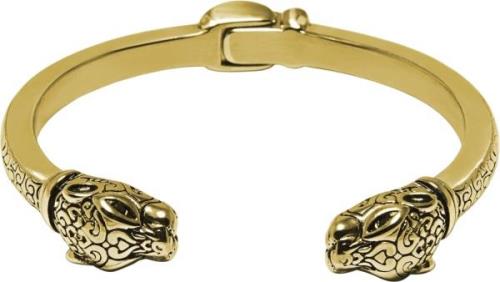 Nialaya Men's Gold Plated Panther Bangle M - Armbånd hos Magasin