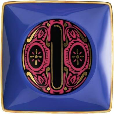 Versace Bowl 12cm sq. Flat, Holiday Alphabet O, Versace Flerfarvet Str...