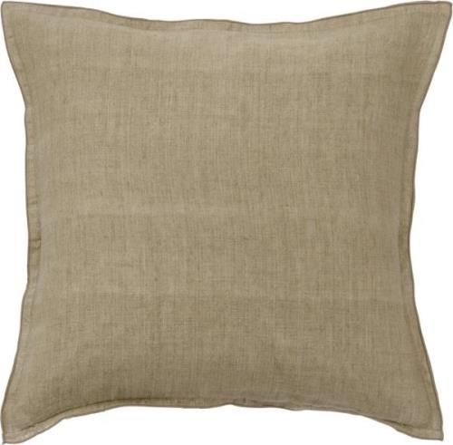 Bungalow Cushion 50x50cm Linen Khaki Khaki Str 50 x 50 cm - Pyntepuder...