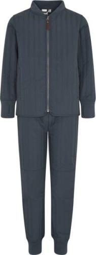 En Fant Thermal Set Solid Str 128 - Dark Slate Termosæt- & Dragter Nyl...