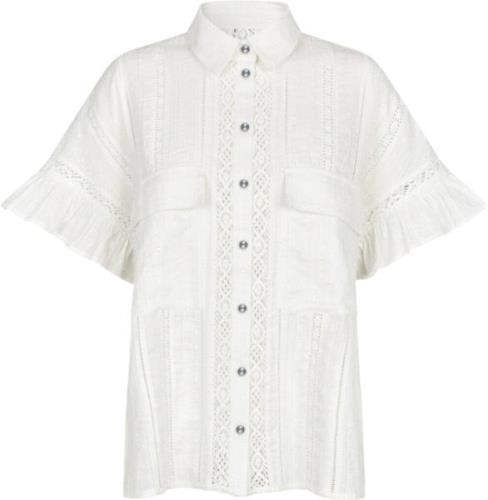 Cras Barberacras Shirt Kvinde White Kortærmede Skjorter Str 40 - hos M...