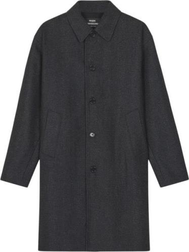 Mads Nørgaard - Copenhagen Wool Herringbone Curtis Coat Mand Grå Frakk...