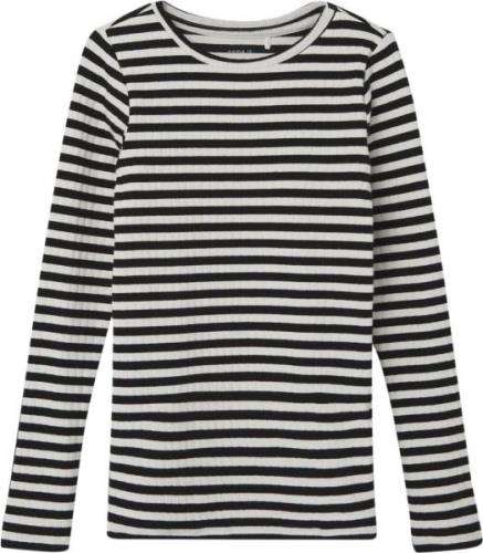 Name It Nkfsuraja XSL LS TOP Noos Str 116 - Black/stripe Bluser hos Ma...