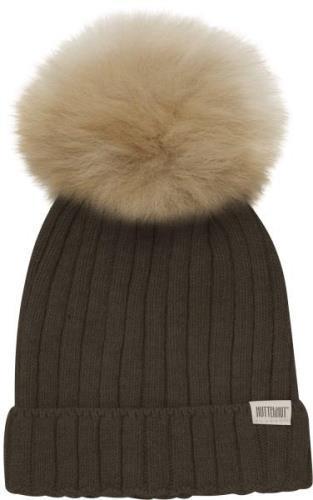 Huttelihut Hat Knit w. Alpaca Pompom 52\2-4Y - Huer hos Magasin