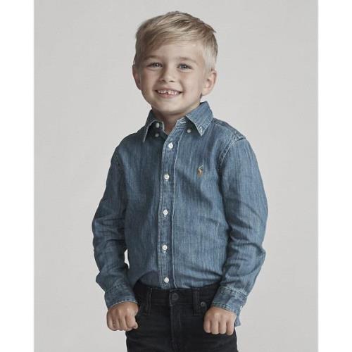 Polo Ralph Lauren Cotton Denim Shirt Str 5 / 5 år Denim - 2zx8 Skjorte...