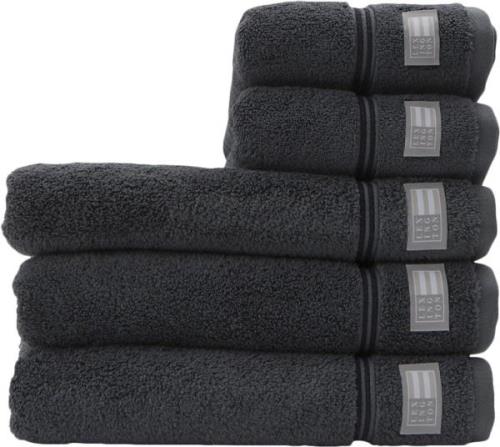 Lexington Lexington Hotel Towel Gray/dk Gray Grå Str 100x150 cm - Hånd...