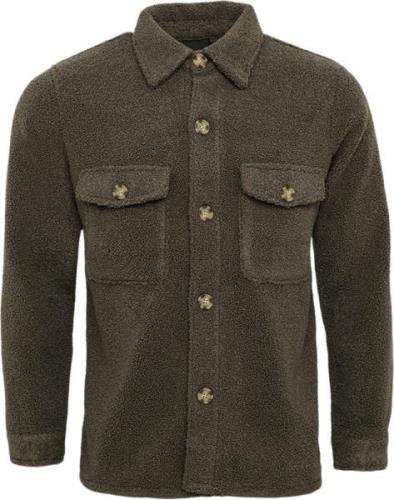 Sand 6326 M Anders F Mand Grøn Overshirts Str L - hos Magasin