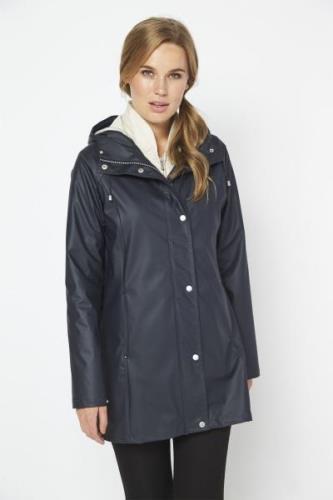 ILSE JACOBSEN 10 Rain87 Kvinde Dark Indigo Regnjakker Str 40 - Polyest...