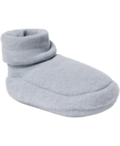 Müsli by Green Cotton Woolly Fleece Booties Str 92/98 - Jasmin Blue Fl...