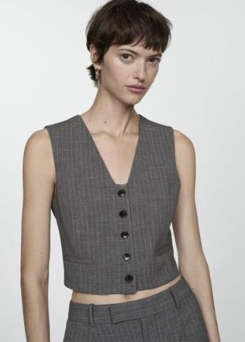 MANGO Pinstriped Suit Waistcoat Kvinde 92 Veste Str XXS - hos Magasin