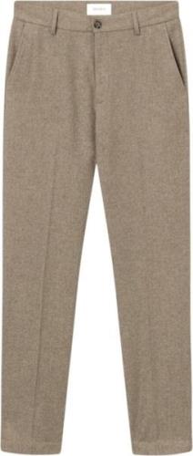 Les Deux Como Reg Wool Suit Pants Mand Desert Taupe Melange Bukser Reg...