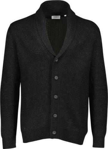 Lindbergh Shawl Collar Knit Cardigan Mand Sort Cardigans Relaxed Fit S...