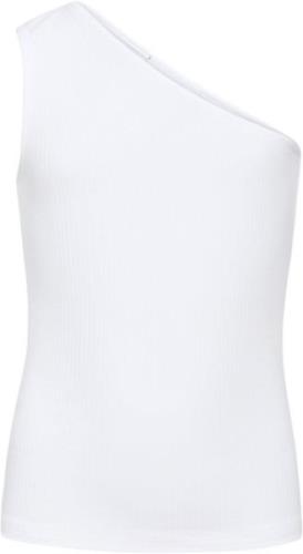 Grunt Gundhil Rib Top Str XL/16Y - White Toppe hos Magasin