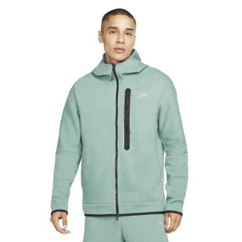 Nike Nike Sportswear Tech Fleece ME Mand Green Fleece Str L - Bomuld h...