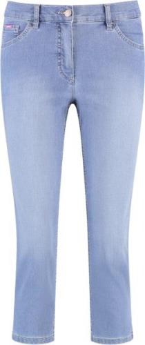 Gerry Weber Pant Leisure Cropped Kvinde Blue Denim With Use Capri Buks...