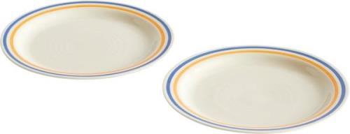 Hay Sobremesa Plate24,5 Set of 2-blue Blue And Yellow - Middagstallerk...