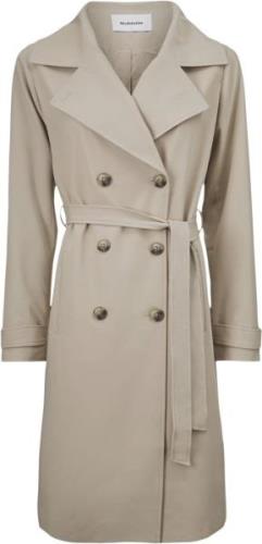 Modström Hiro Jacket Kvinde Powder Sand Trenchcoats Str L - hos Magasi...