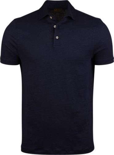 Stenströms Linen Polo Shirt Mand Navy Kortærmede Poloer Str L - hos Ma...