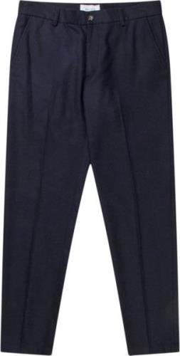 Les Deux Como Reg Wool Suit Pants Mand Dark Navy Melange Bukser Regula...