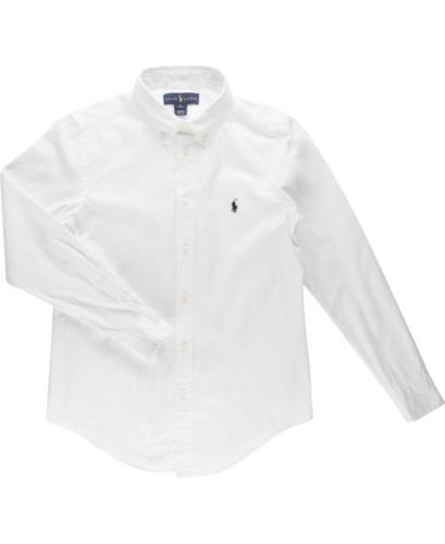 Polo Ralph Lauren Custom Fit Oxford Shirt Str 18 / 18 år - Hvid Skjort...