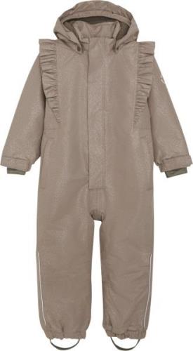 En Fant Snowsuit W. Frills Str 128 - Pine Bark Flyverdragter Gummi hos...