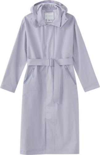 SHU SHU Ripstop Trench Coat W Kvinde Lilac Trenchcoats Str L - hos Mag...