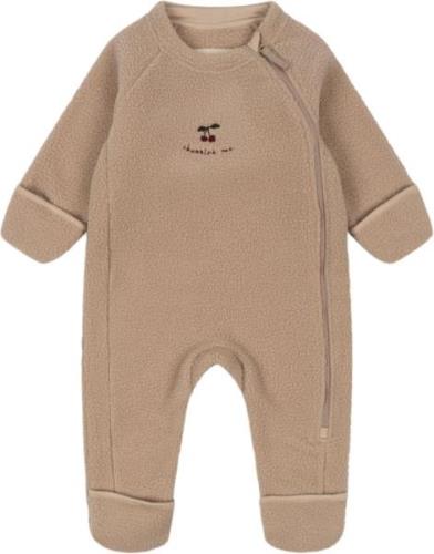 Konges Sløjd Safa Onesie GRS Str 6M - Smoke Gray Fleece Polyester hos ...