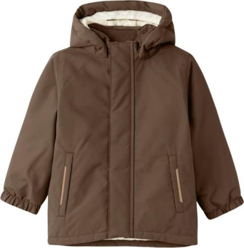 Lil' Atelier Nmnlasnow10 Jacket 1FO LIL Str 92 - Dark Earth Vinterjakk...