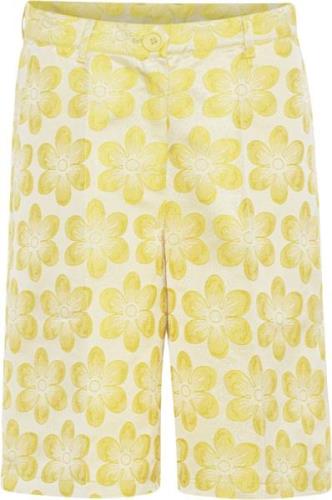 HUNKØN Naomi Shorts Kvinde Yellow Bermudashorts Str L - hos Magasin