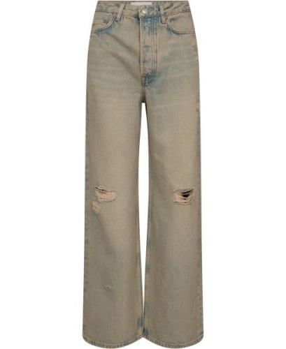 Samsøe Samsøe Shelly Jeans 14811 Kvinde Khaki Dust Break Wide Jeans St...