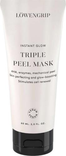 Löwengrip Instant Glow Triple Peel Mask 60 ml - Ansigtsmaske hos Magas...