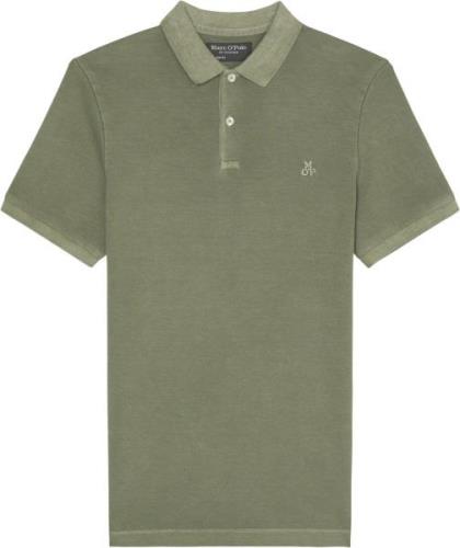 Marc O’Polo Poloshirt, Short Sleeve, rib Collar Mand Olive Kortærmede ...