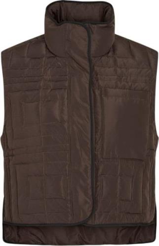 Heartmade ¤ Belsa Vest HM ¤ Kvinde Chestnut Veste Str 40 - hos Magasin