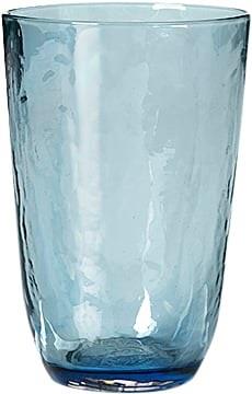 Broste Copenhagen Hammered, Tumbler Blå Str Ø9,2XH13,5CM,50CL - Vandgl...