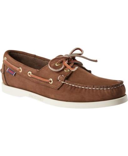 Sebago Docksides Portland Nubuck Mand Brown Sejlersko Str 42 - Læder h...