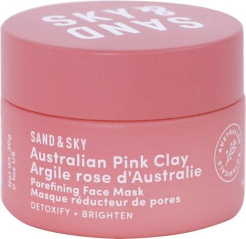 Sand & Sky Aualian Pink Clay Porefining Face Mask 30 ml - Ansigtsmaske...