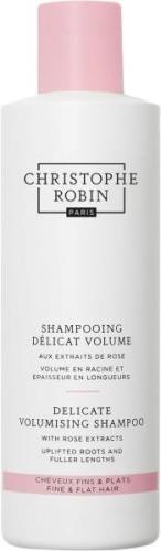 CHRISTOPHE ROBIN Delicate Volumising Shampoo Rose Extracts 250 ml - Sh...