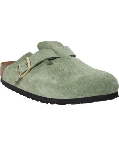 Birkenstock Boston SFB Leve Green Tea Kvinde Green Tea Slip-ins Str 40...