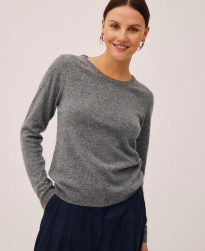 Magasin Myrna 1 RWS Strik Lambswool Kvinde Medium Grey Melange Sweater...