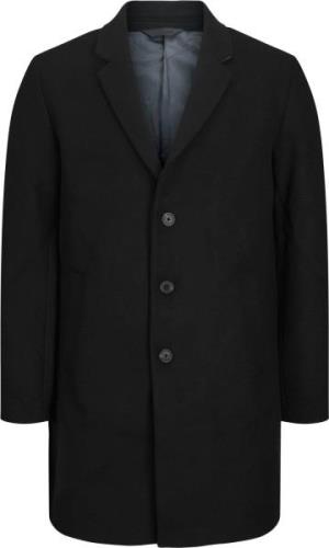 Jack & Jones Jjeharrison Wool Coat SN Mand Black Langærmede Skjorter S...