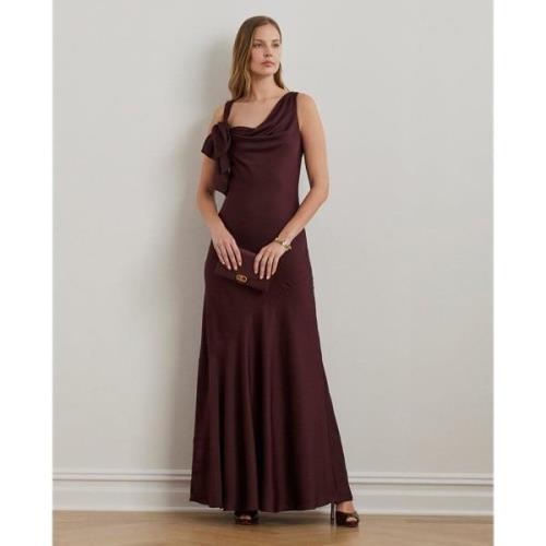 Lauren Ralph Lauren Fthrwt Charmeusegown Kvinde Pinot Noir Maxi Kjoler...